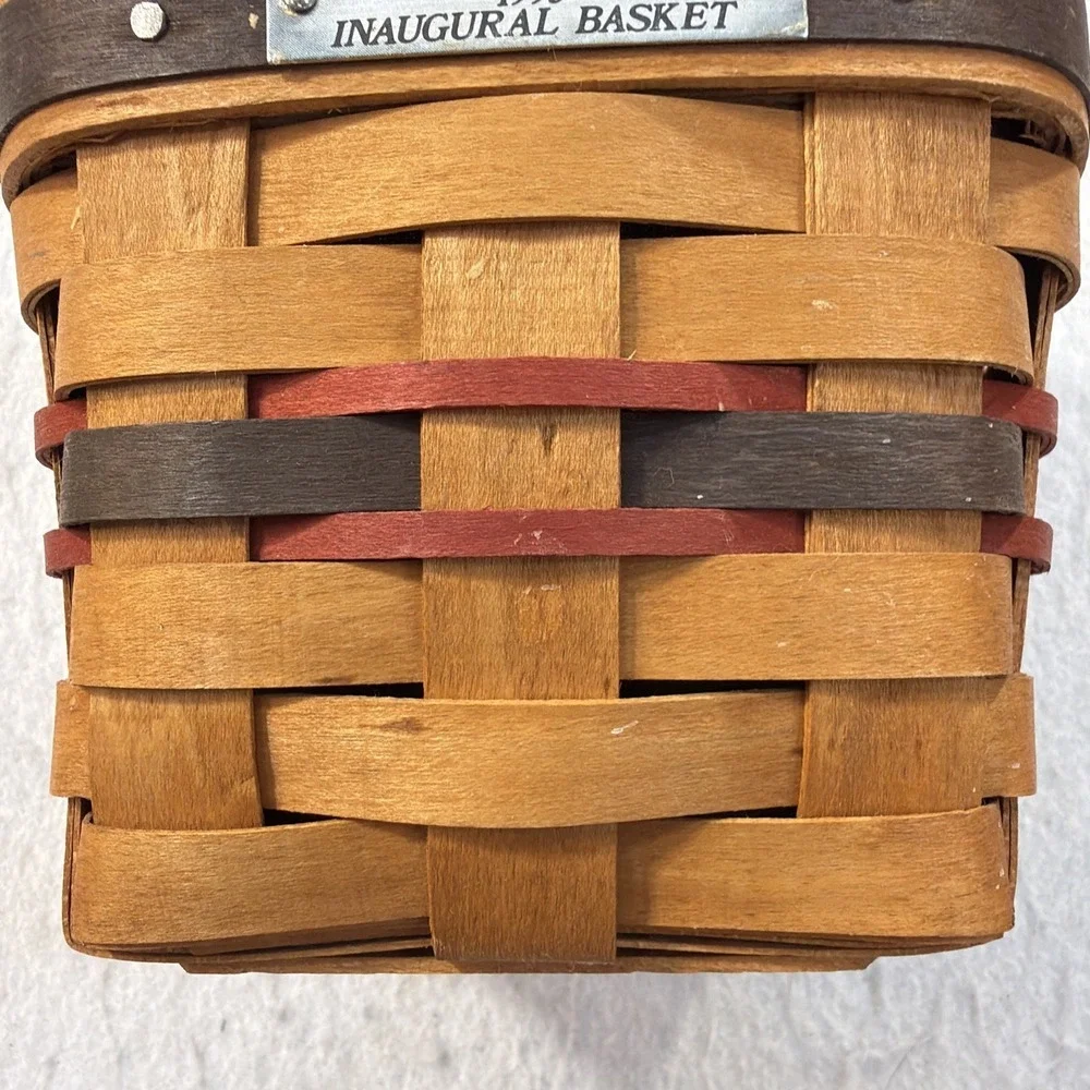 Longaberger 1993 Inaugural Basket with Liner and Protector